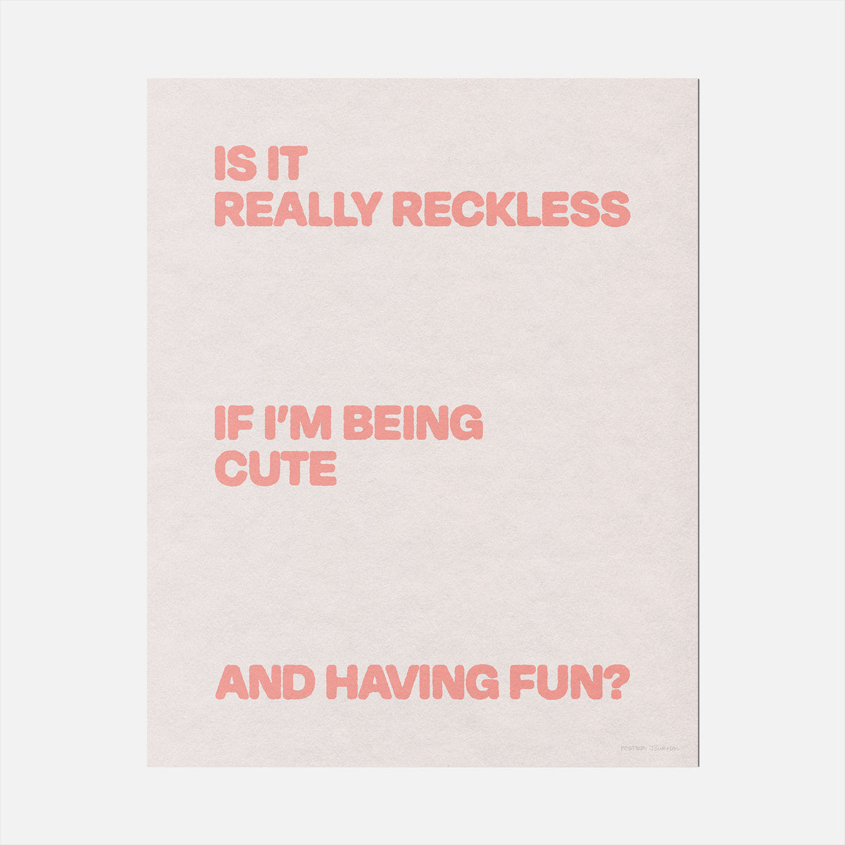 RECKLESS PRINT