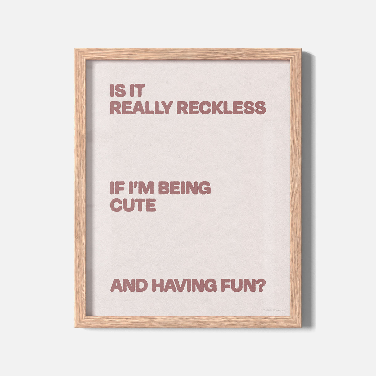 RECKLESS PRINT