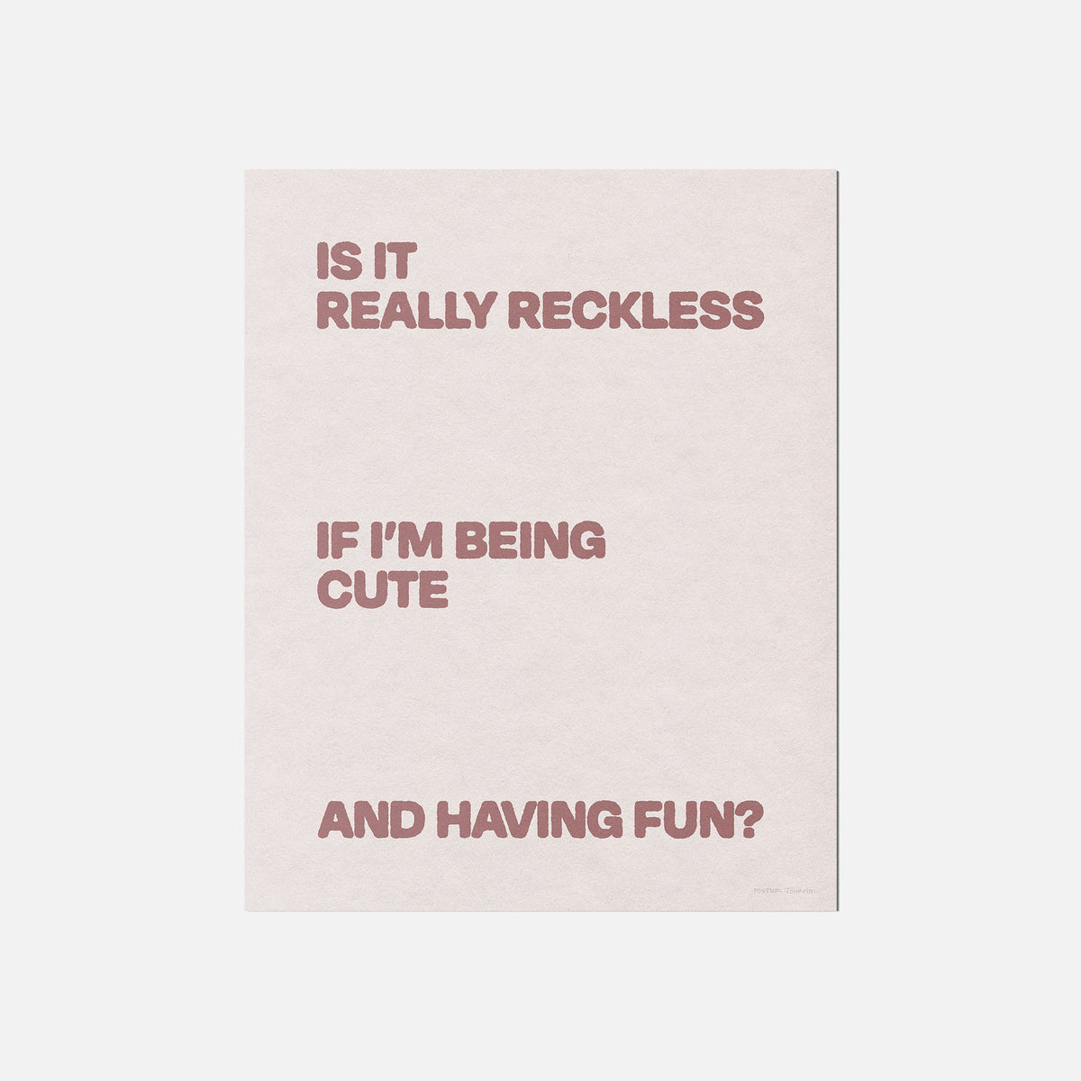 RECKLESS PRINT