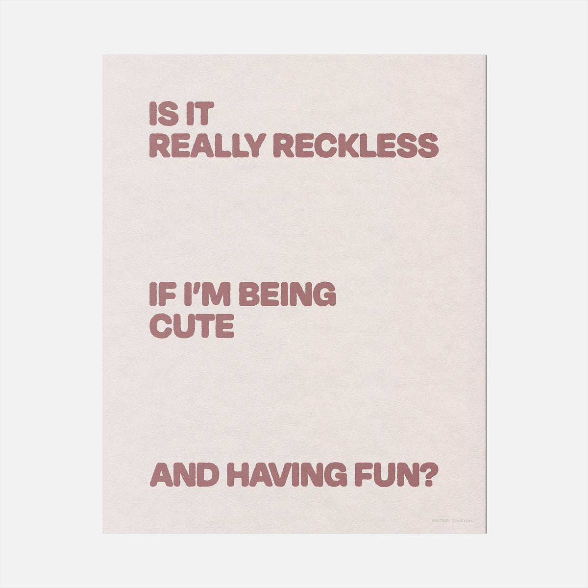 RECKLESS PRINT