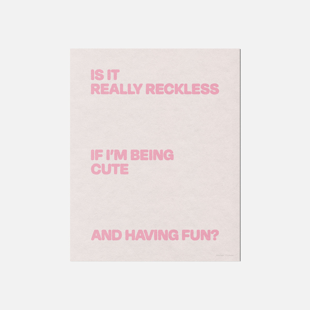 RECKLESS PRINT
