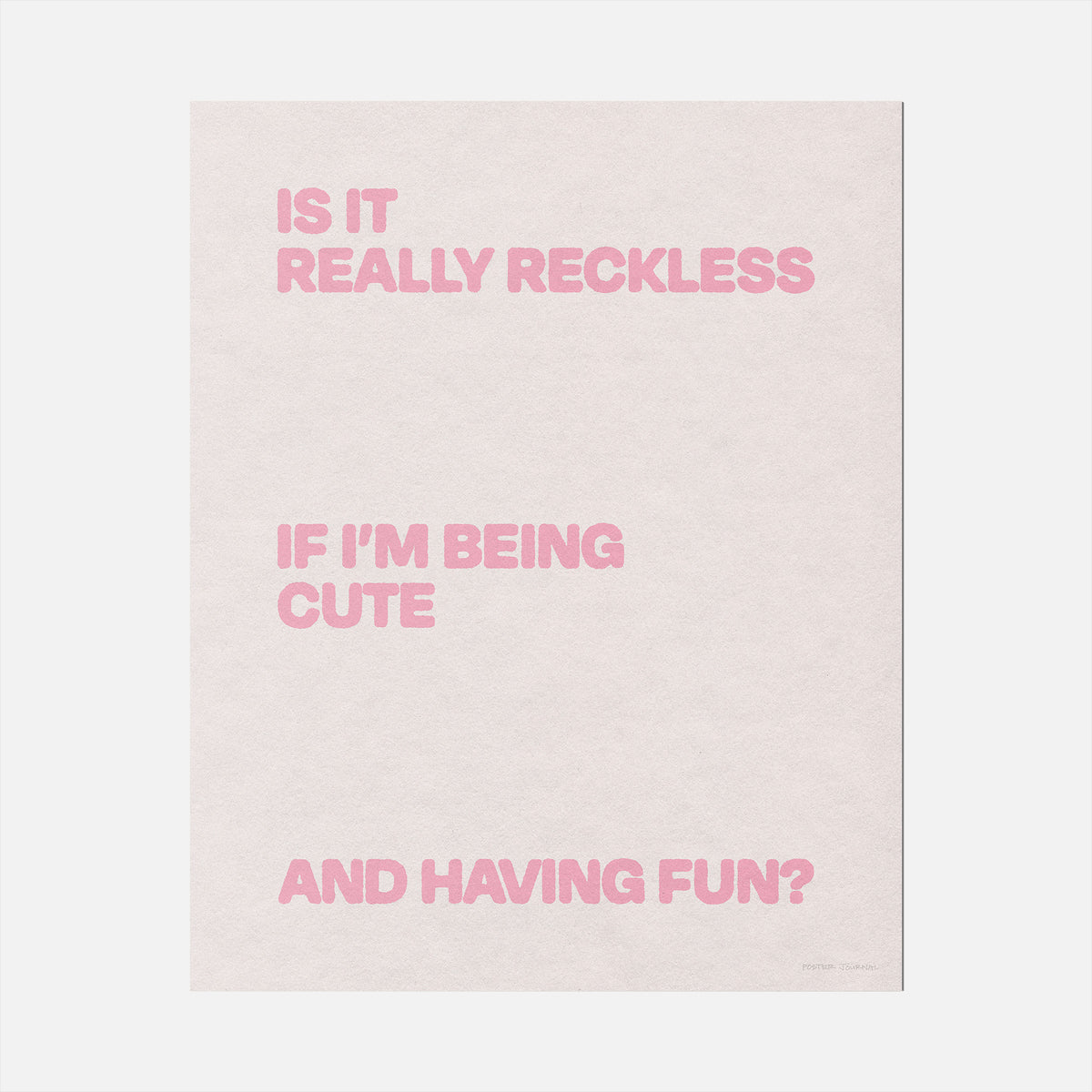RECKLESS PRINT