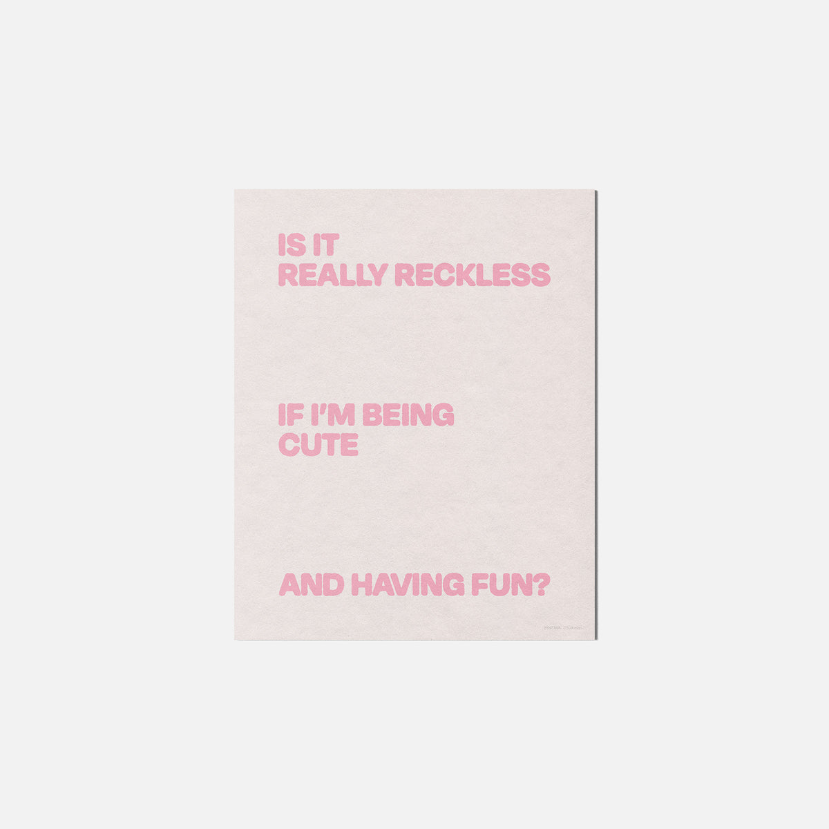 RECKLESS PRINT