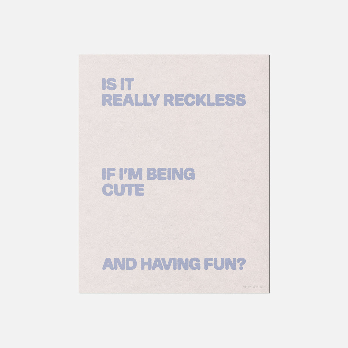 RECKLESS PRINT
