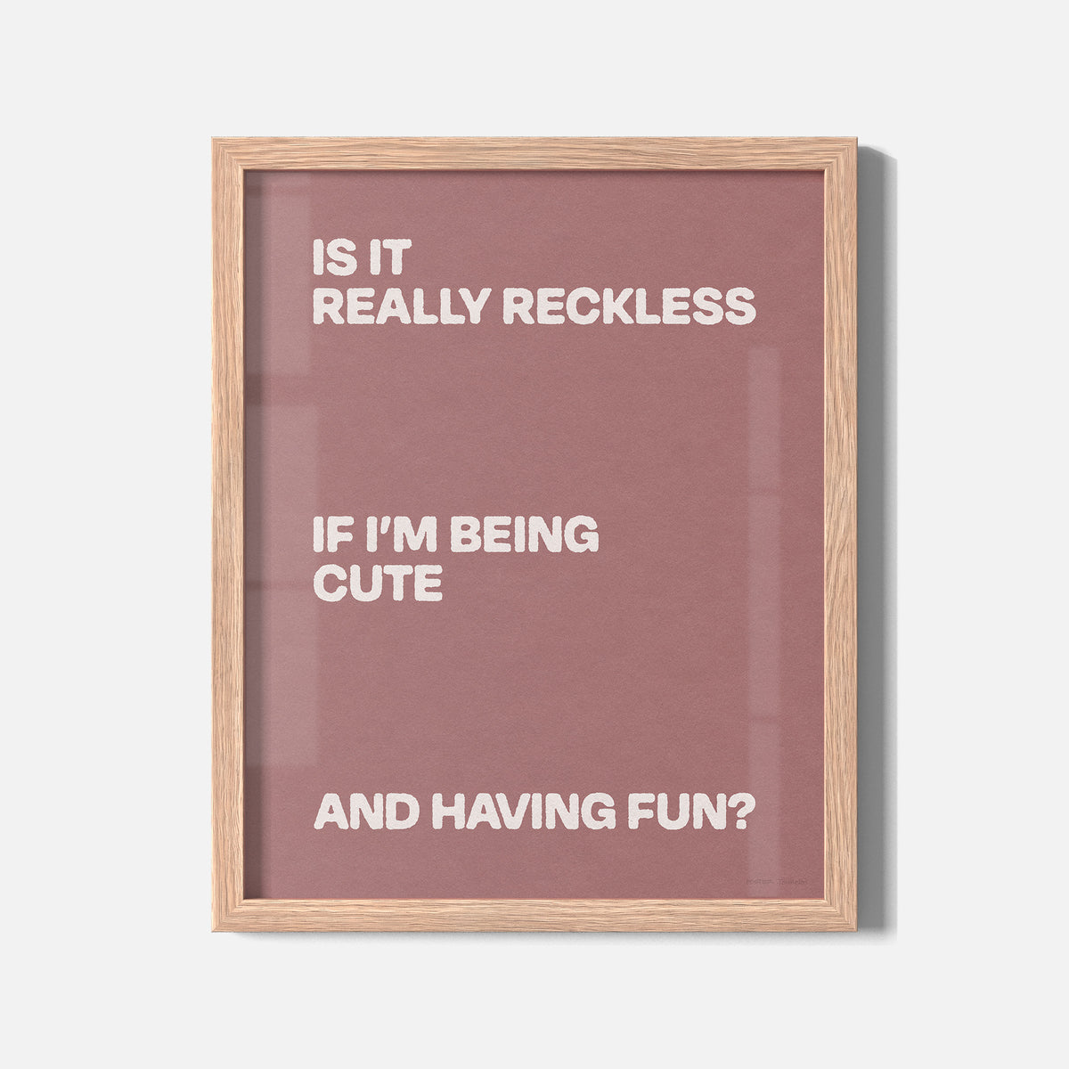 RECKLESS PRINT