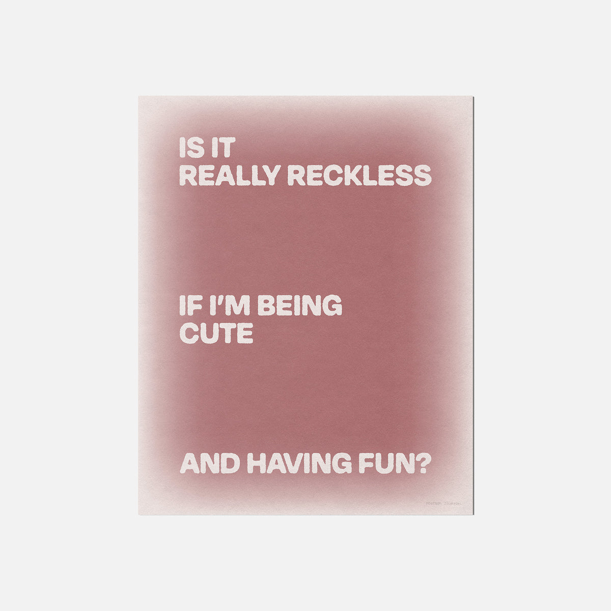 RECKLESS PRINT