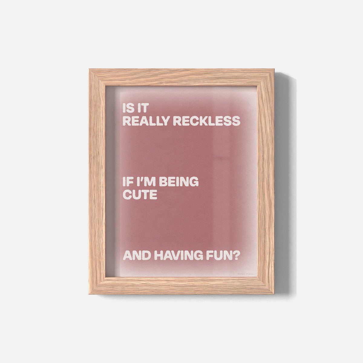 RECKLESS PRINT
