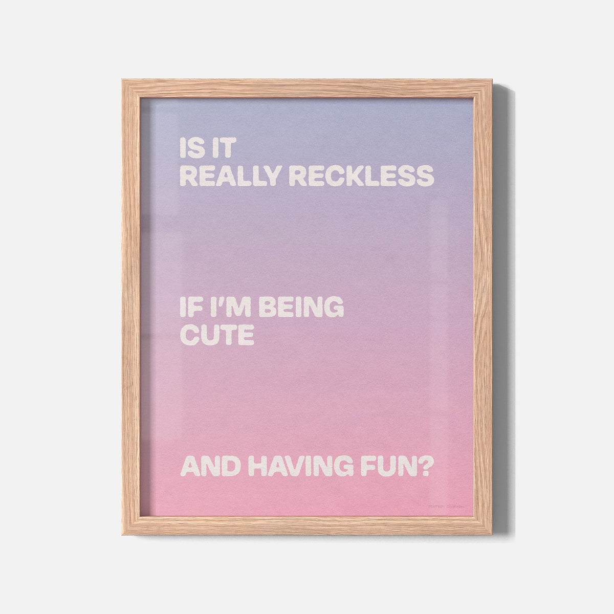 RECKLESS PRINT