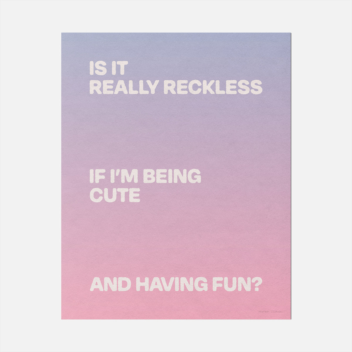 RECKLESS PRINT