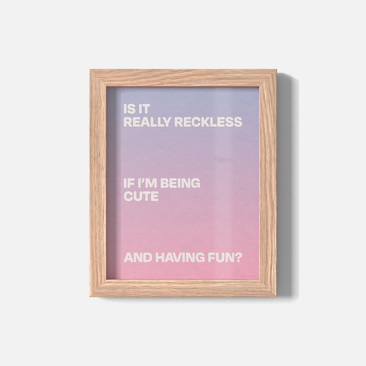RECKLESS PRINT