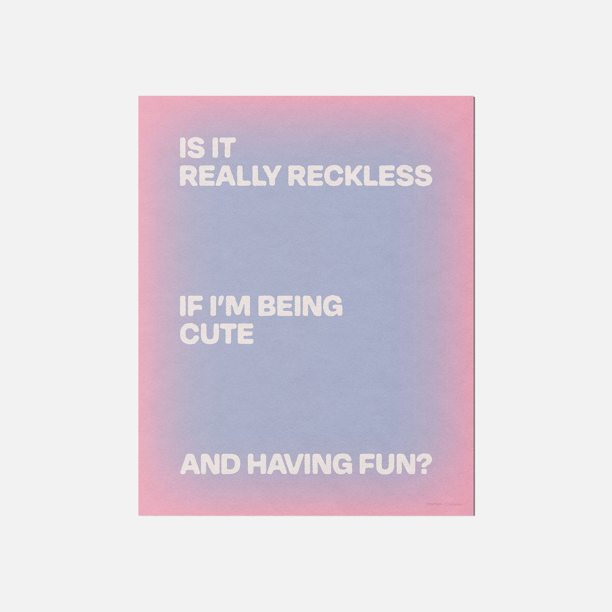 RECKLESS PRINT
