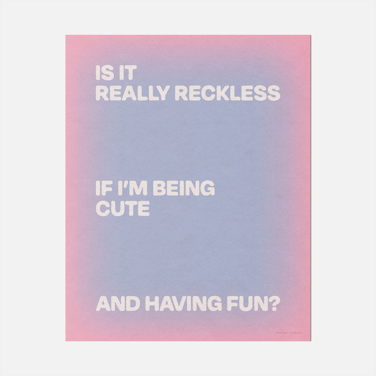 RECKLESS PRINT