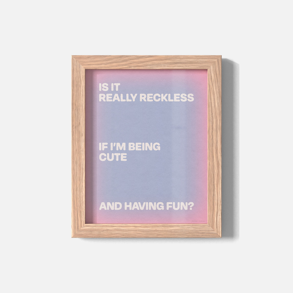 RECKLESS PRINT