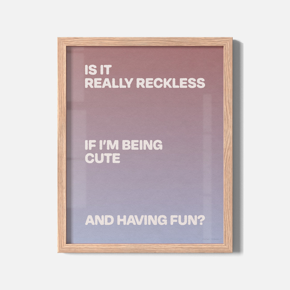 RECKLESS PRINT