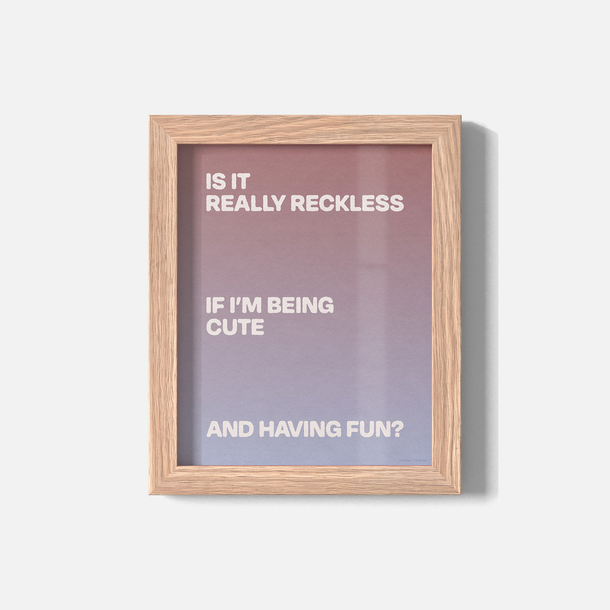 RECKLESS PRINT