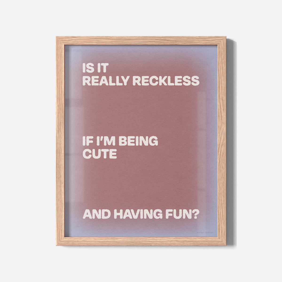 RECKLESS PRINT