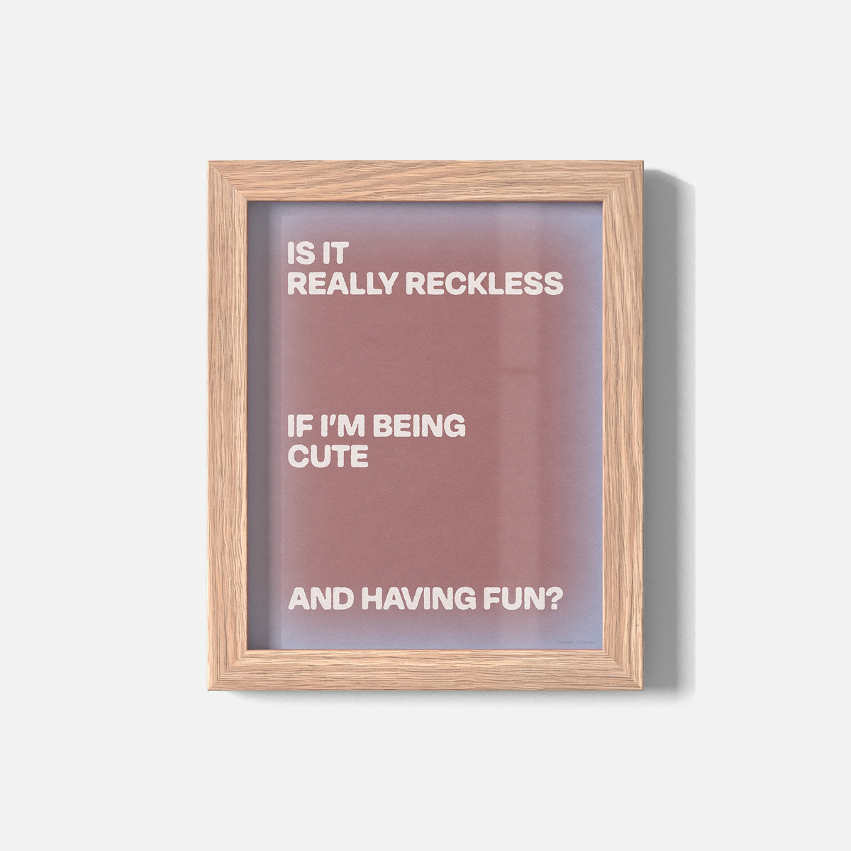 RECKLESS PRINT