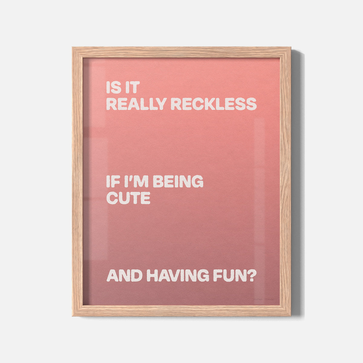 RECKLESS PRINT
