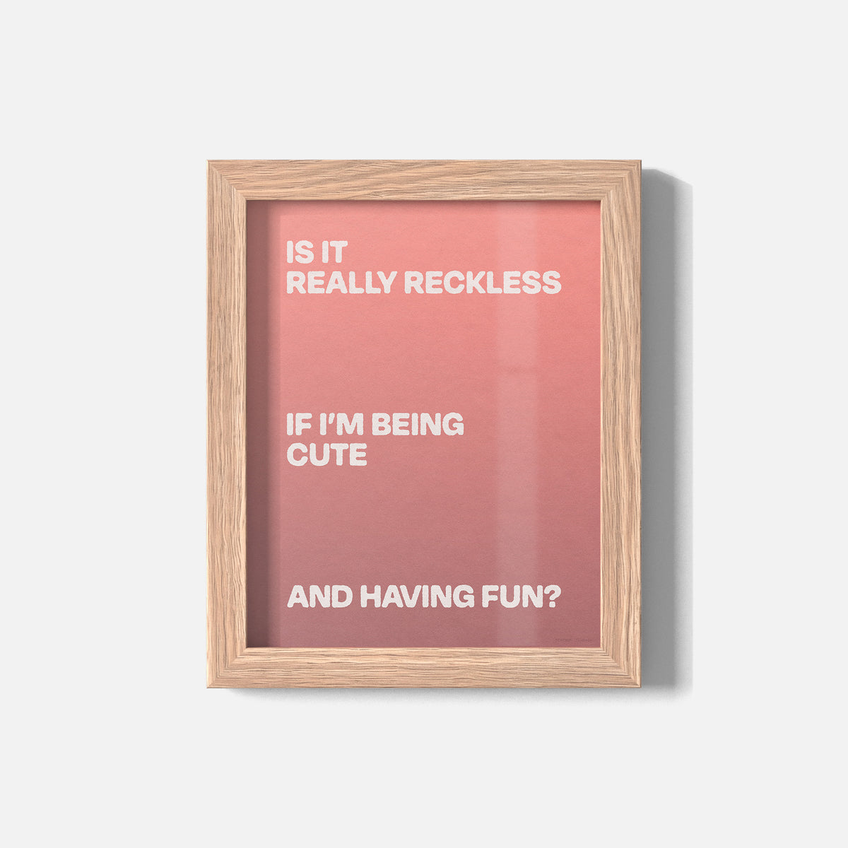RECKLESS PRINT