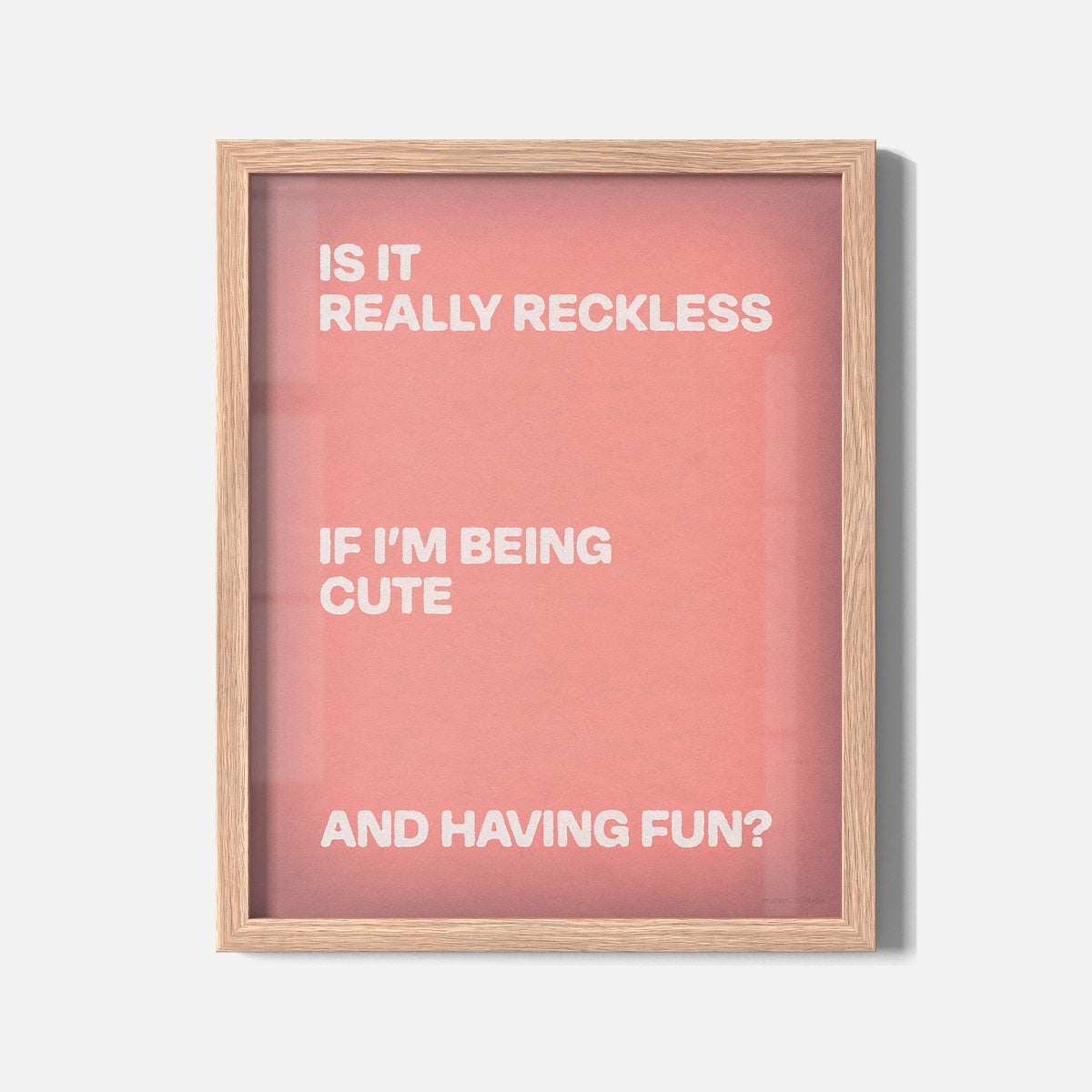 RECKLESS PRINT
