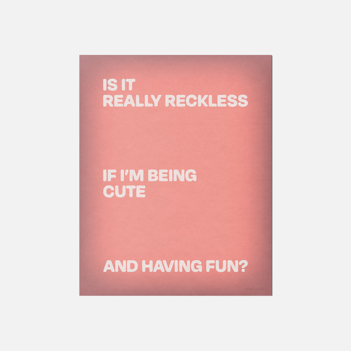 RECKLESS PRINT