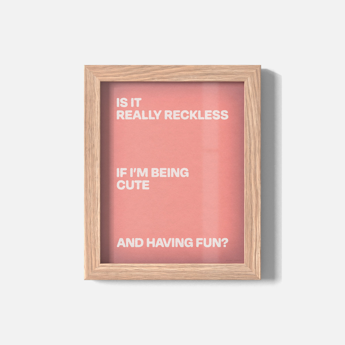 RECKLESS PRINT