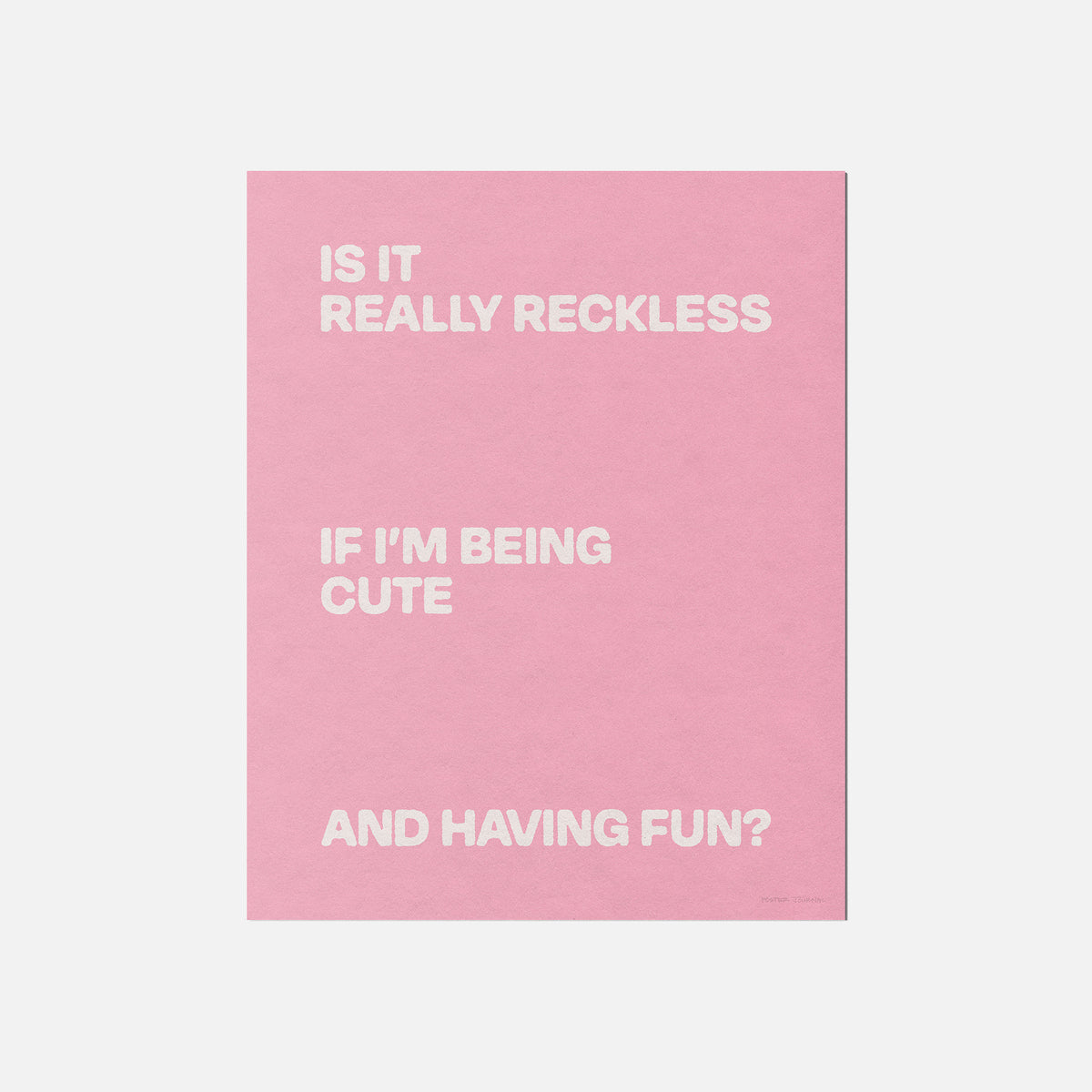 RECKLESS PRINT