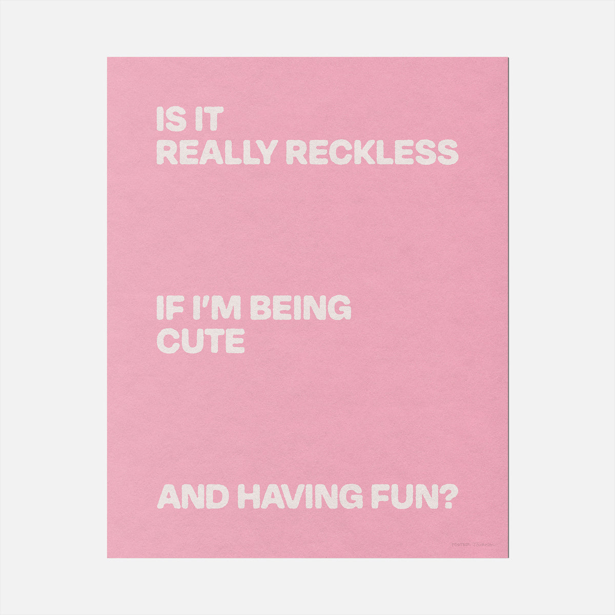 RECKLESS PRINT