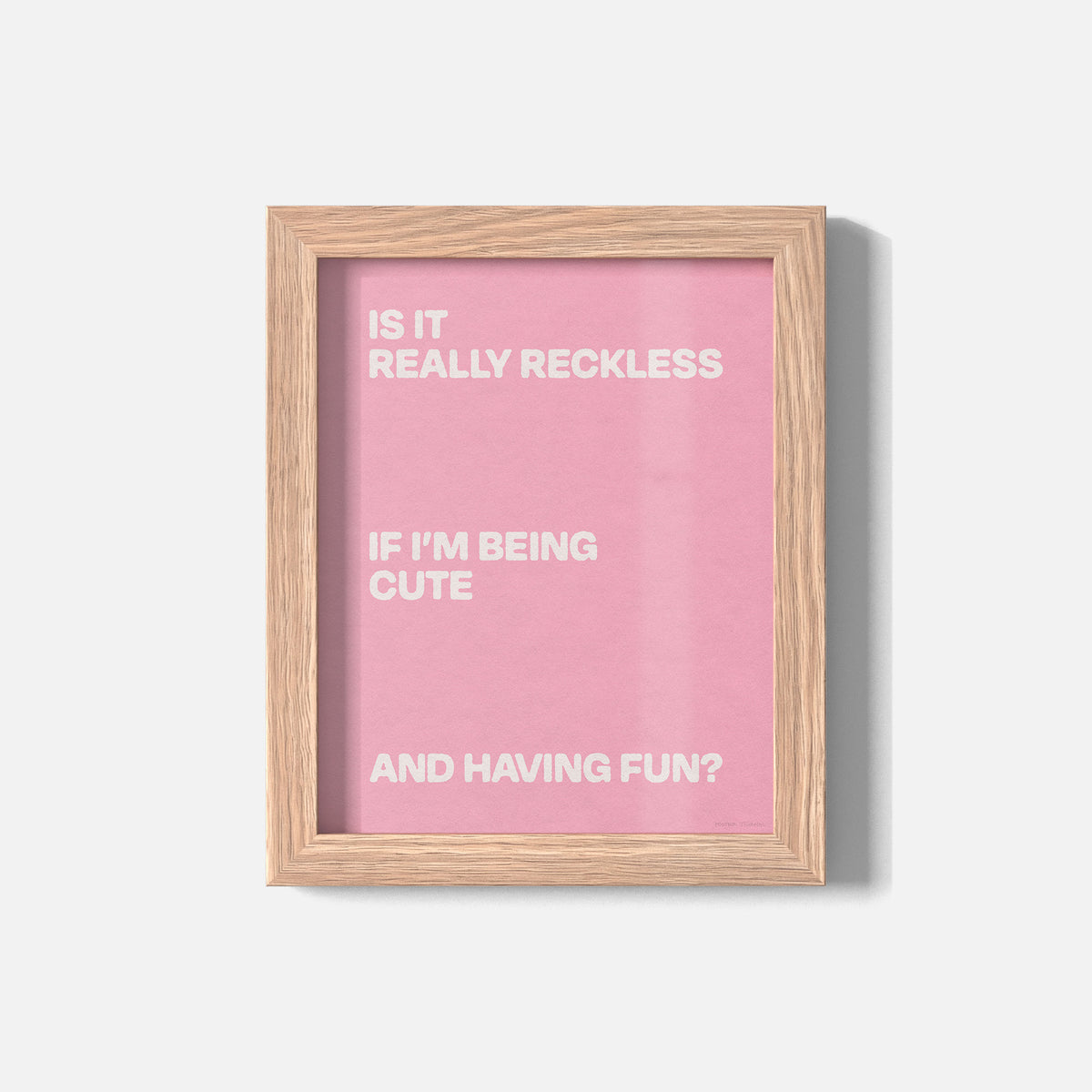 RECKLESS PRINT