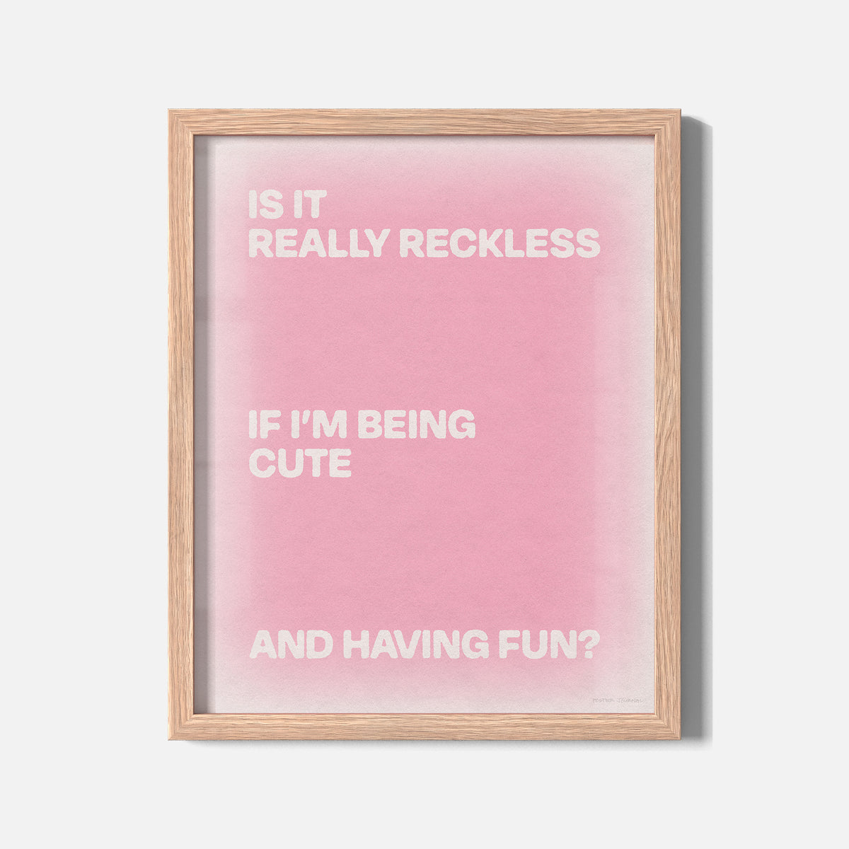 RECKLESS PRINT