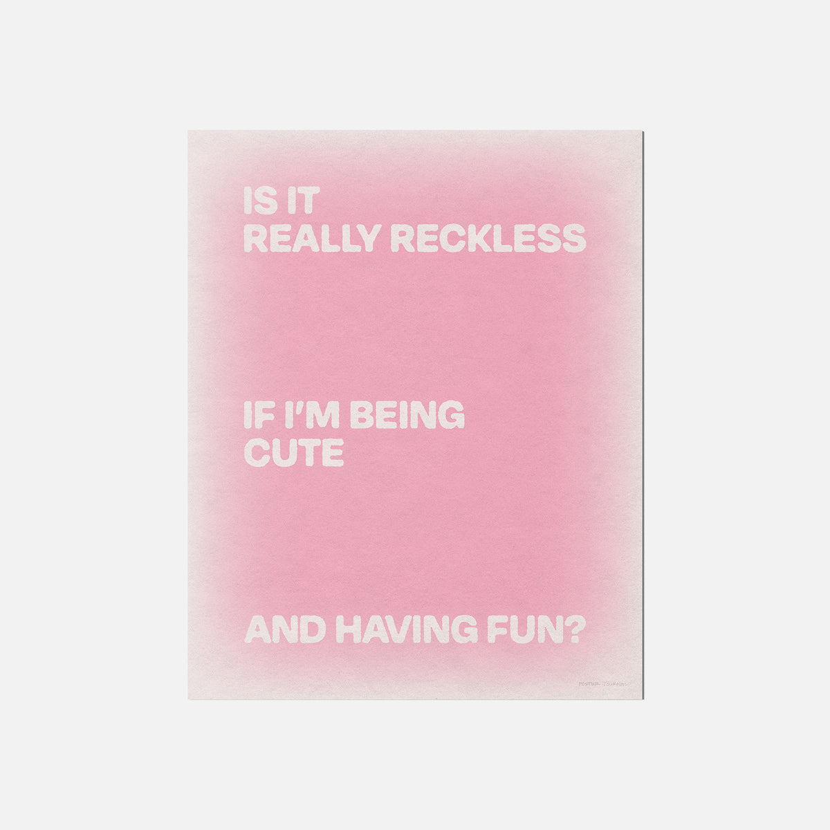 RECKLESS PRINT