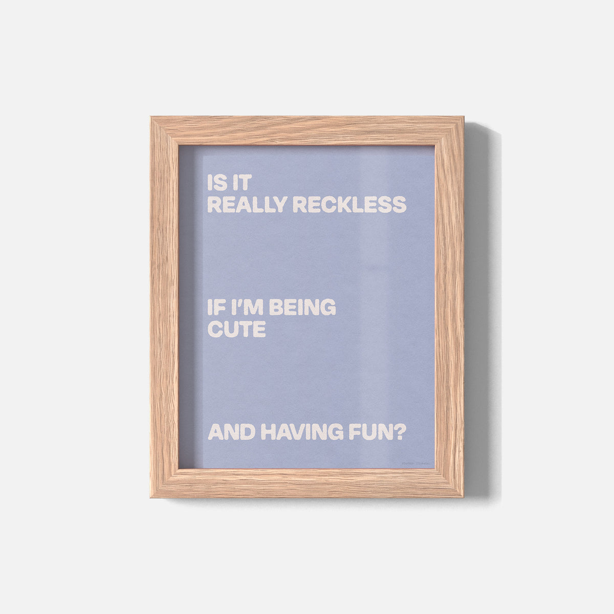RECKLESS PRINT