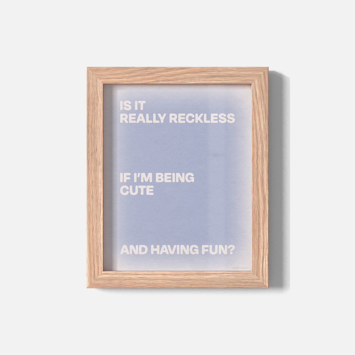 RECKLESS PRINT