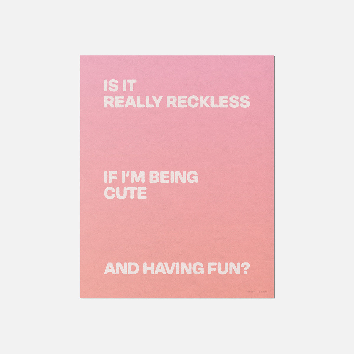 RECKLESS PRINT