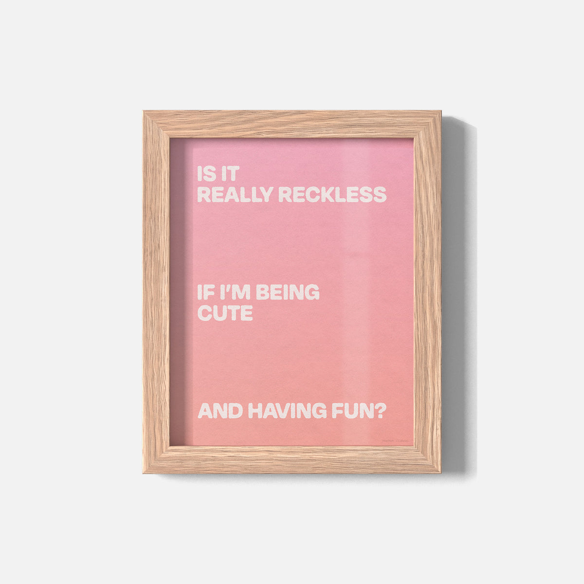 RECKLESS PRINT