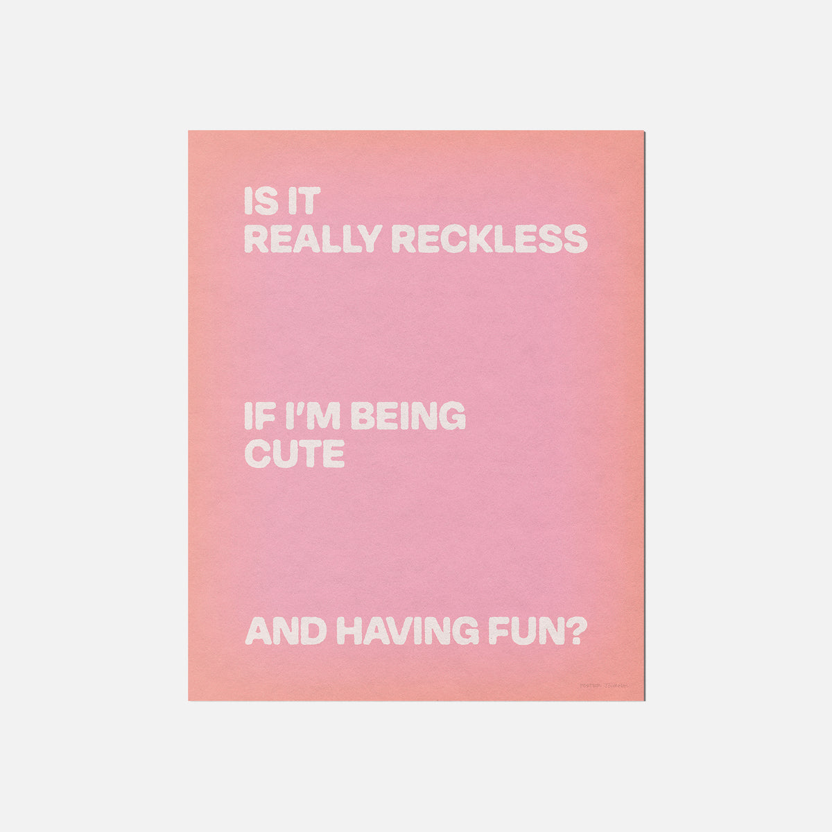 RECKLESS PRINT