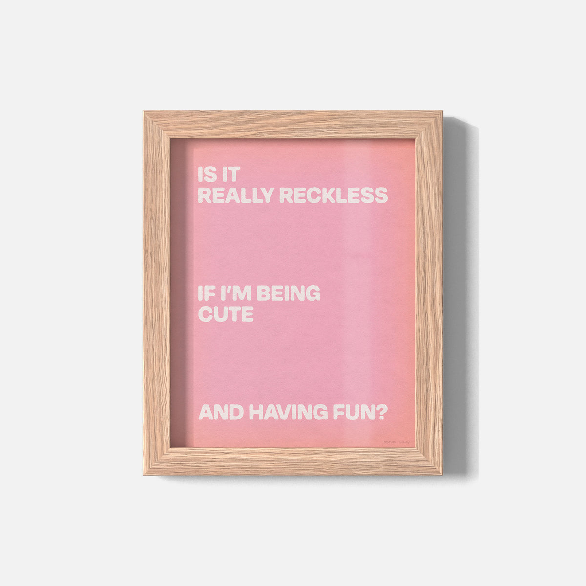 RECKLESS PRINT