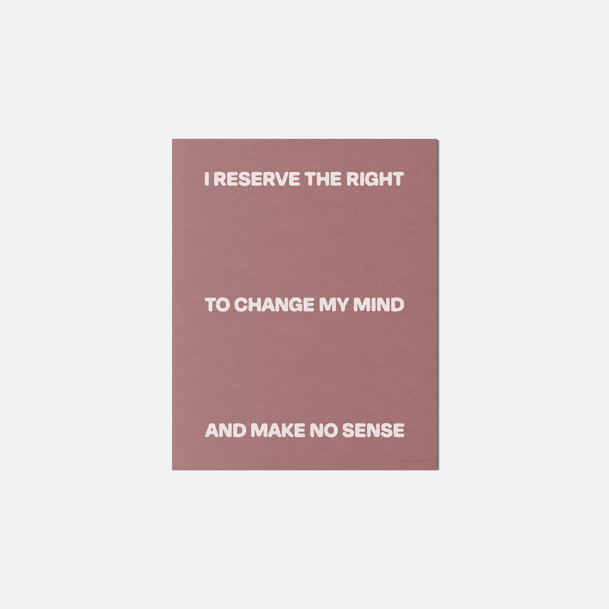 RESERVE PRINT
