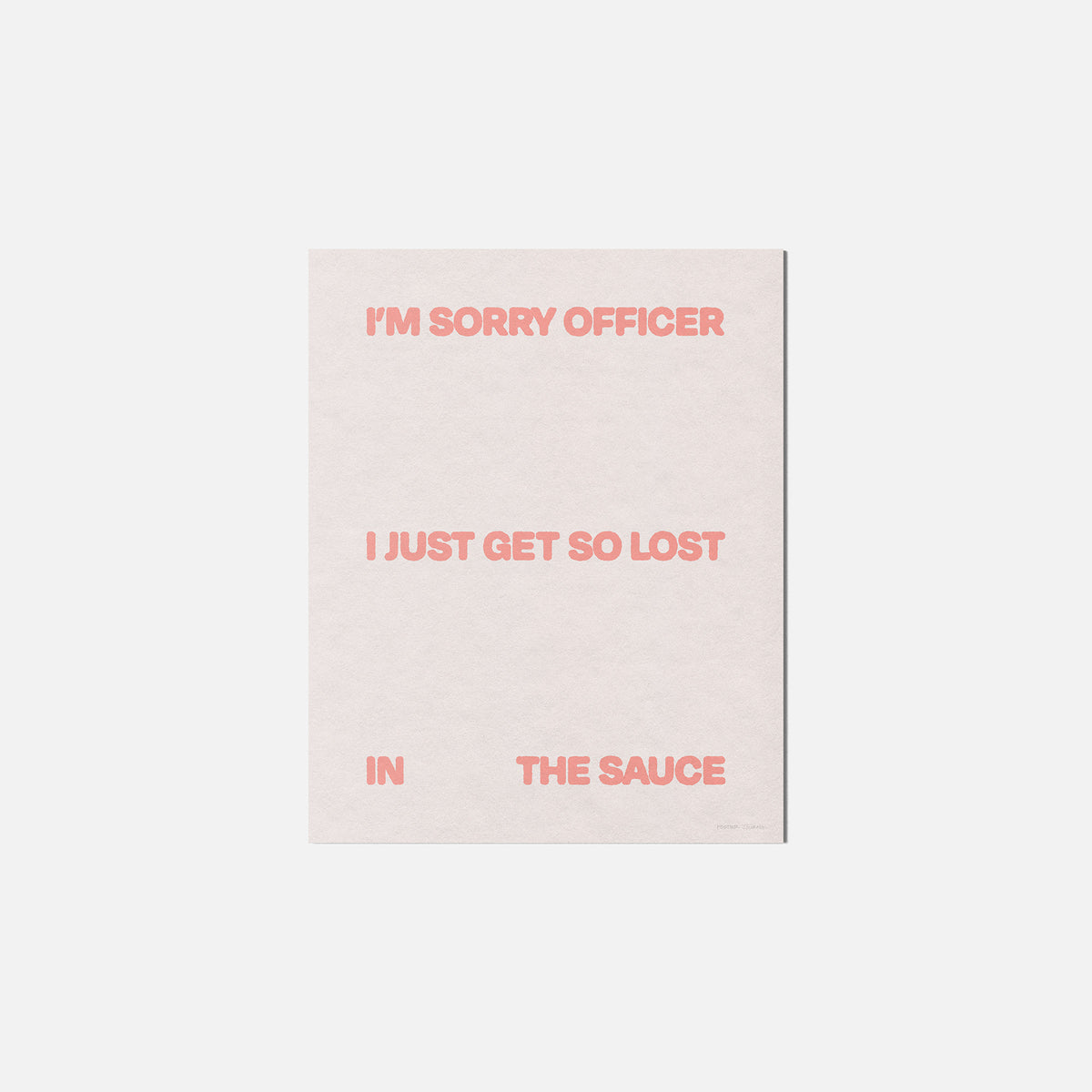 SAUCE PRINT