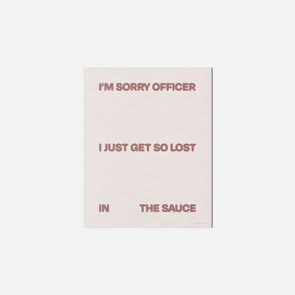 SAUCE PRINT