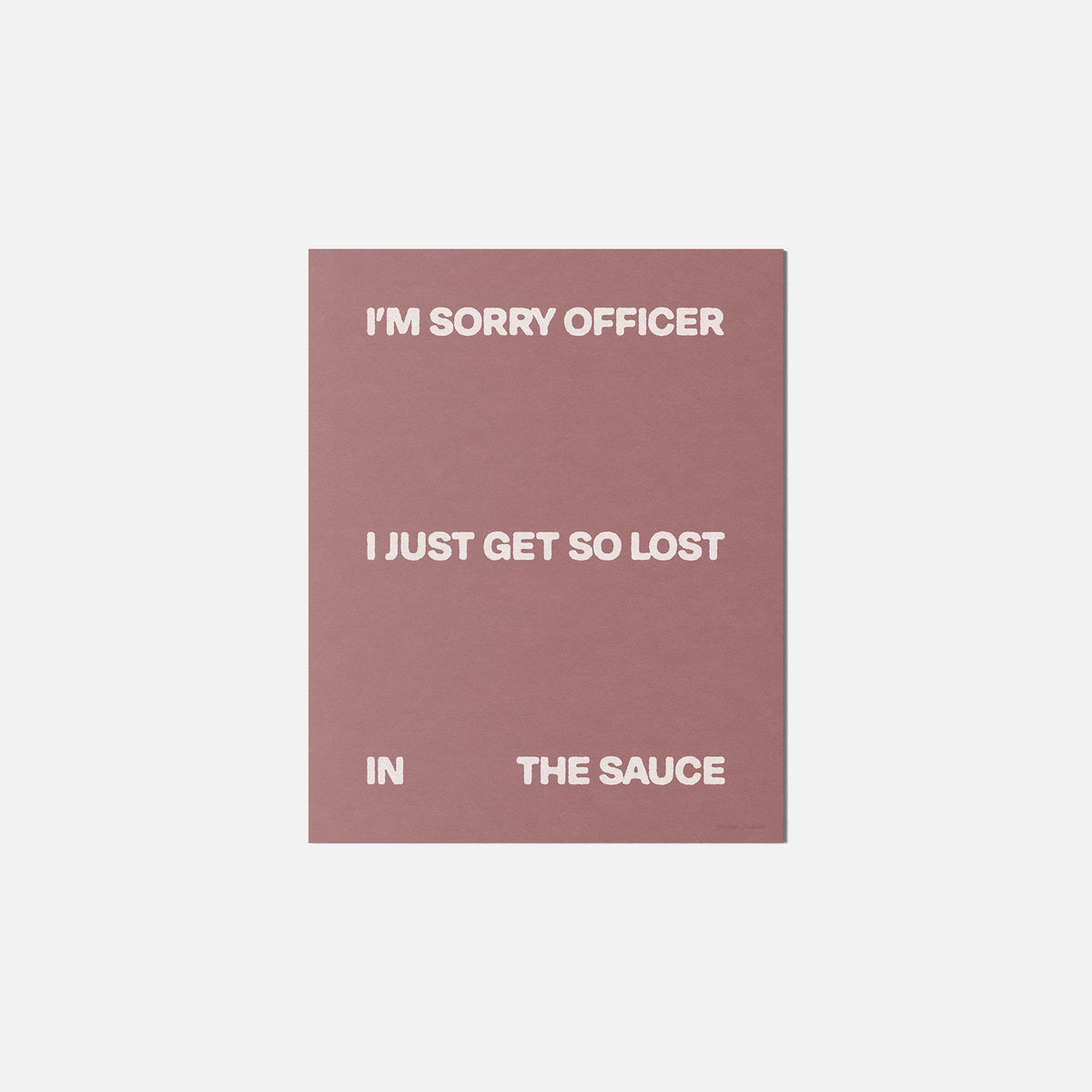 SAUCE PRINT