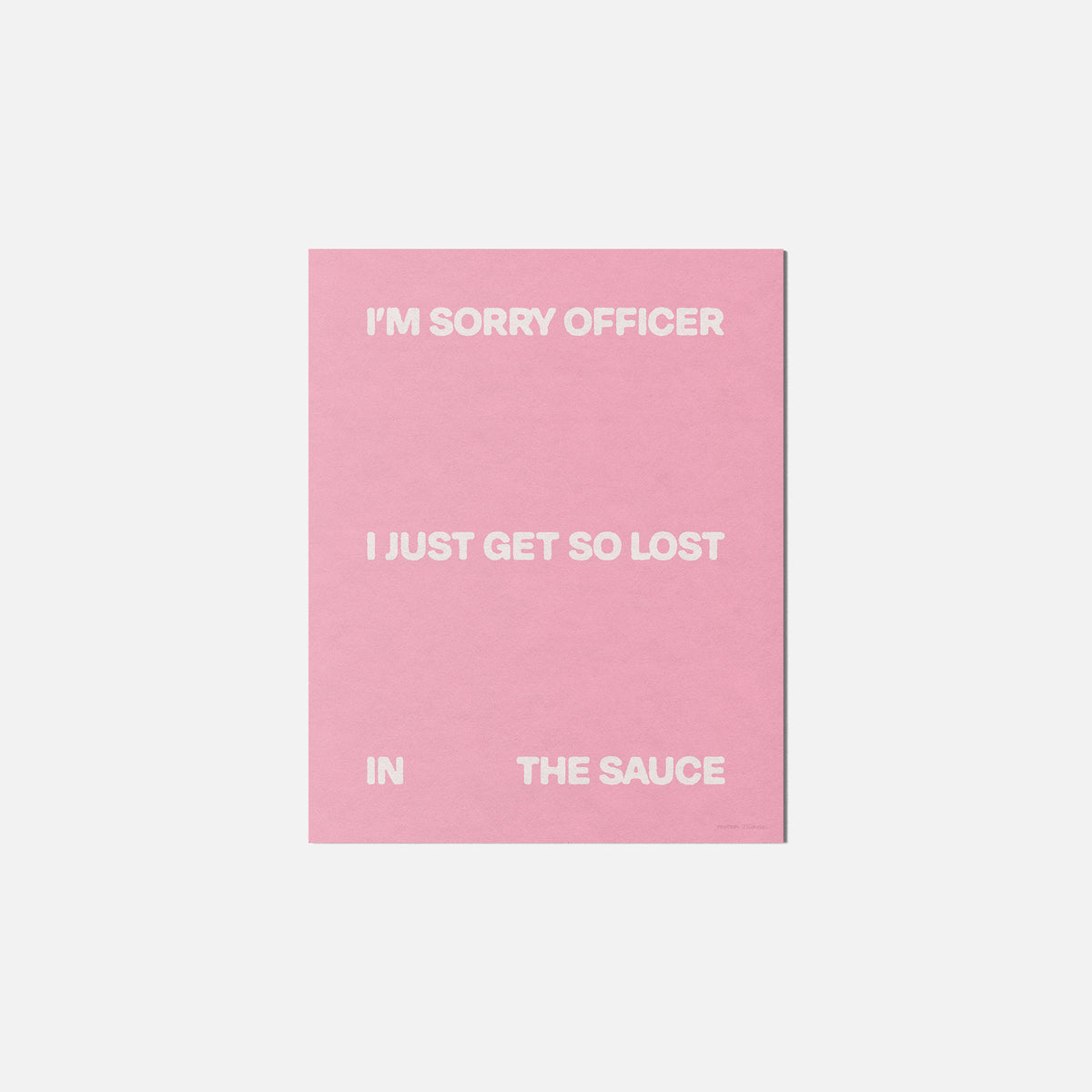 SAUCE PRINT