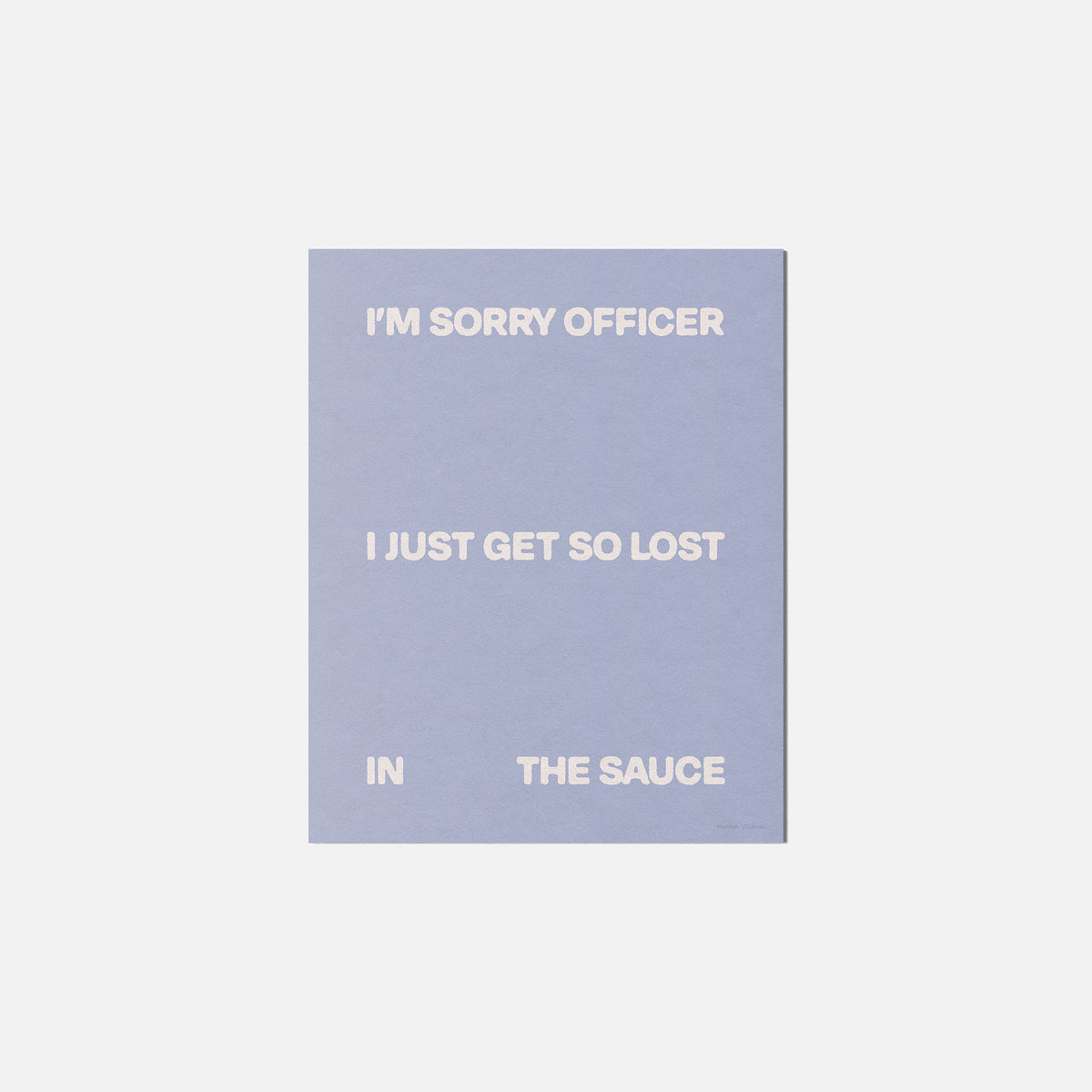 SAUCE PRINT