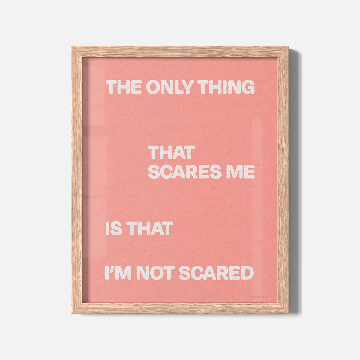 SCARED PRINT