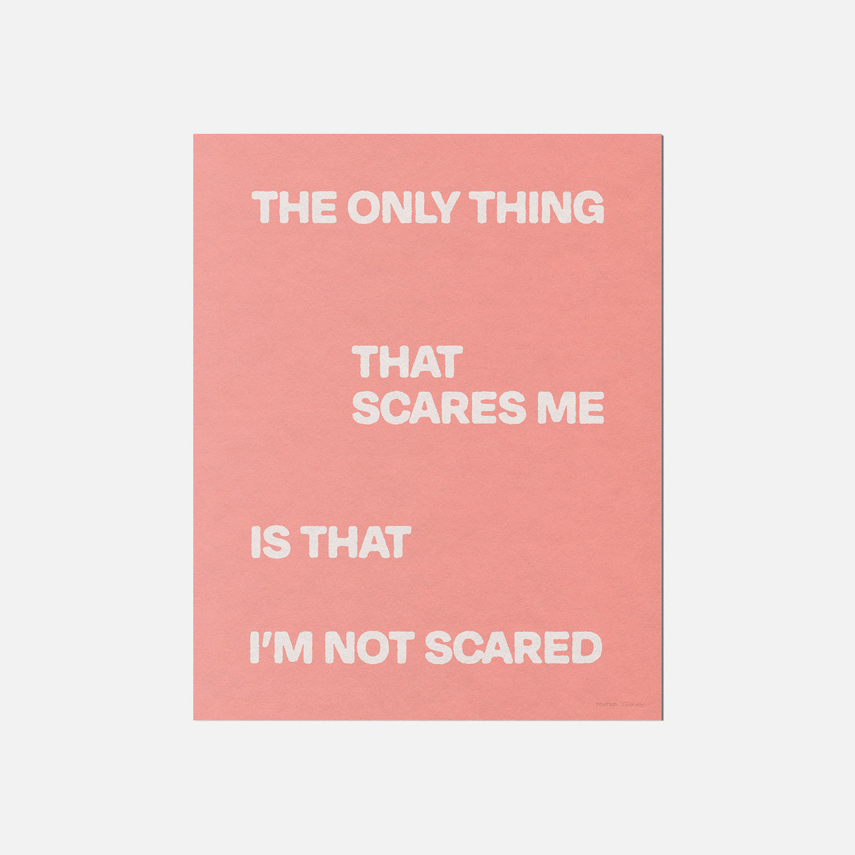 SCARED PRINT