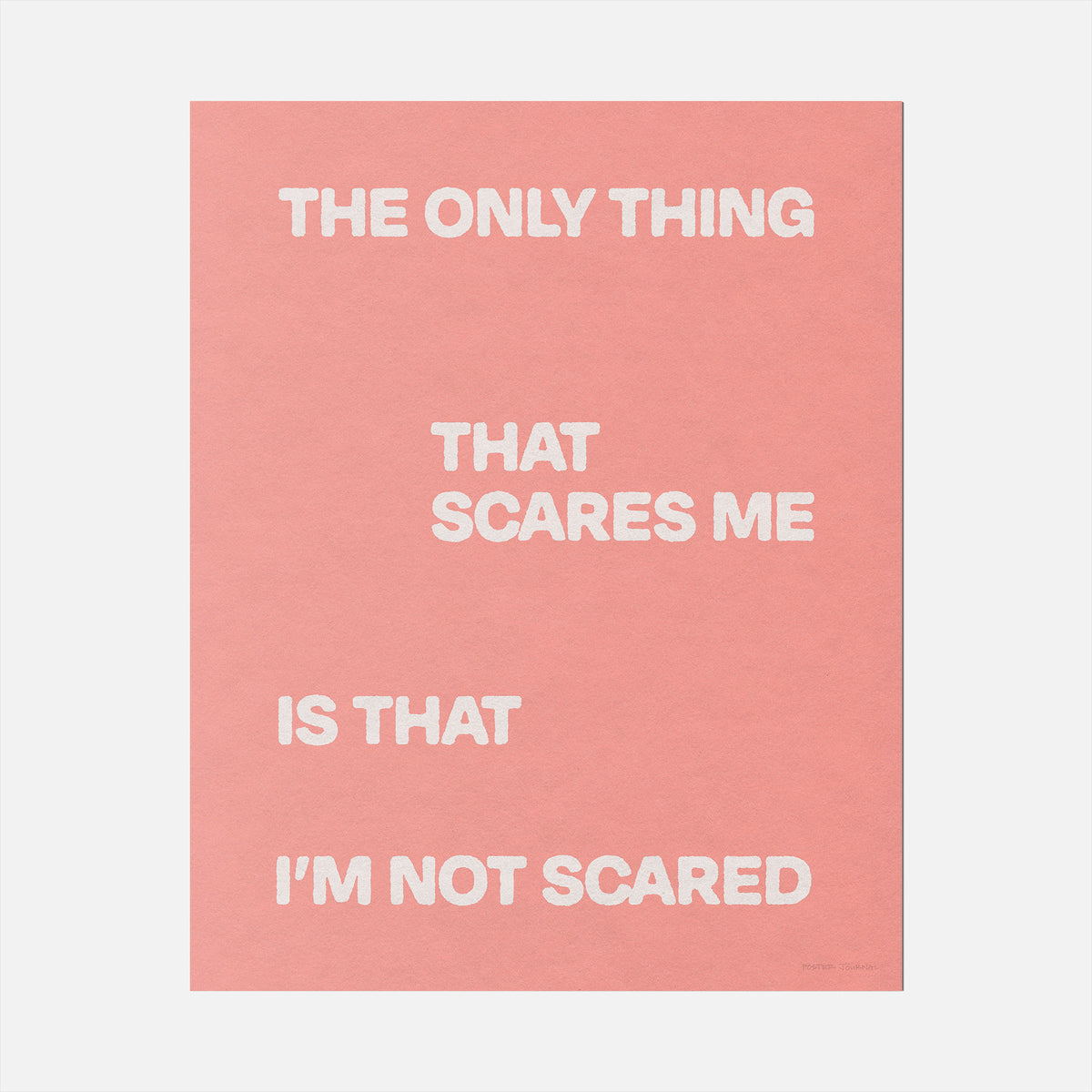 SCARED PRINT