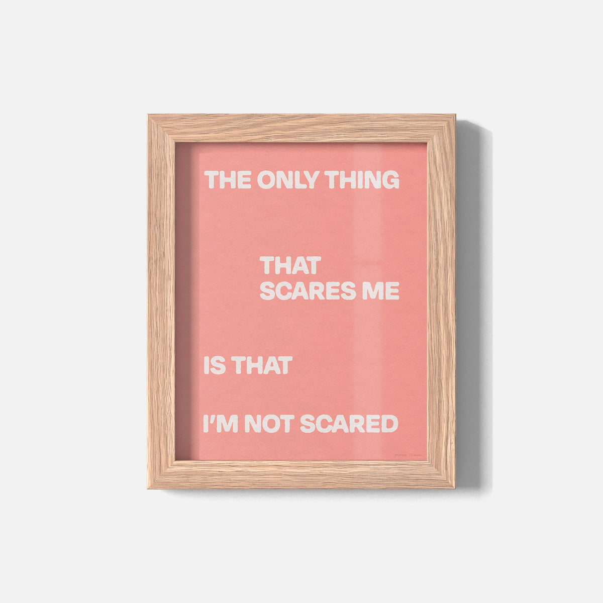 SCARED PRINT