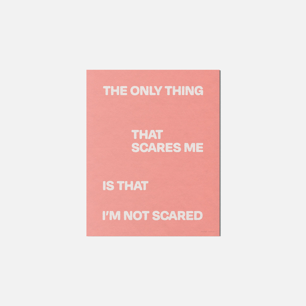 SCARED PRINT