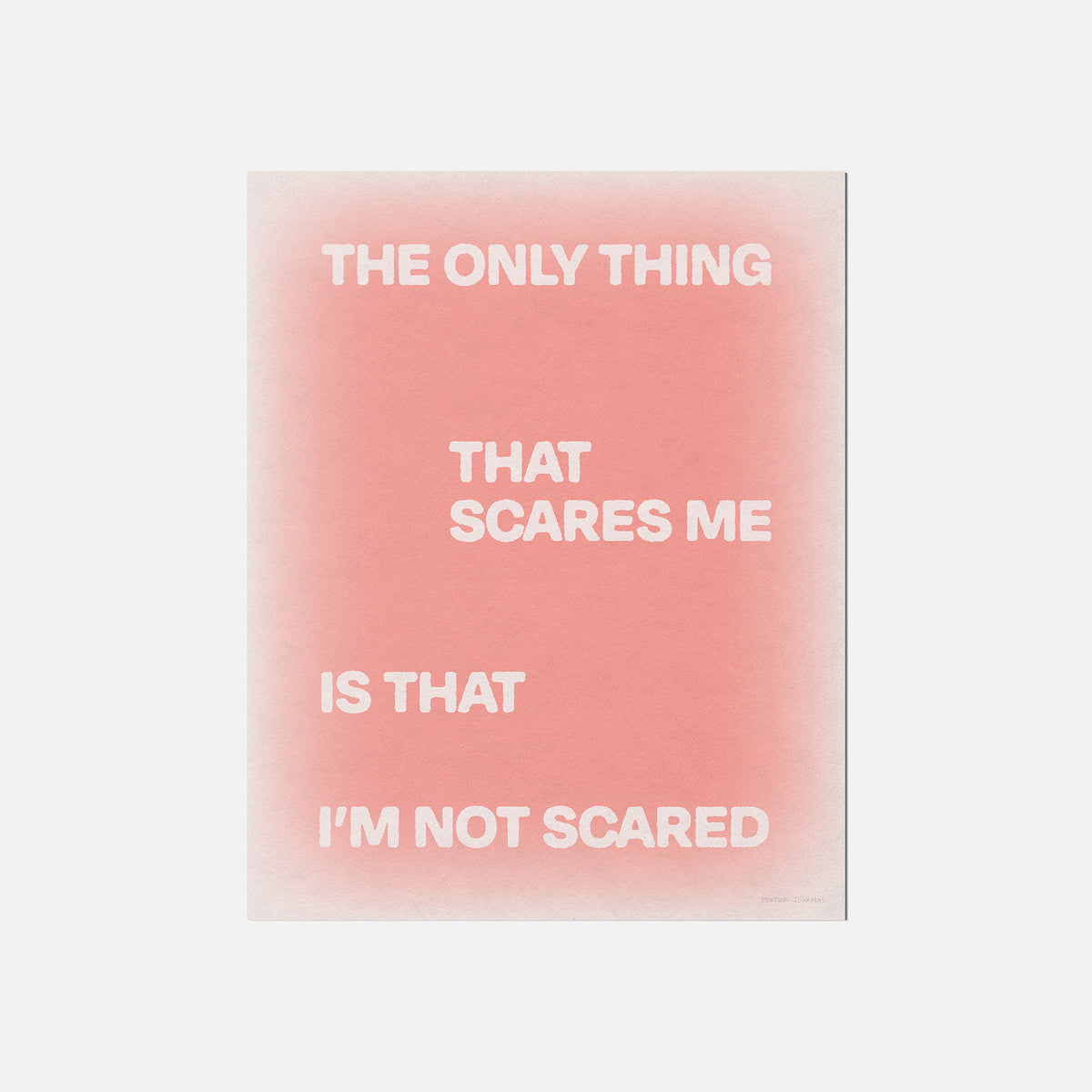 SCARED PRINT