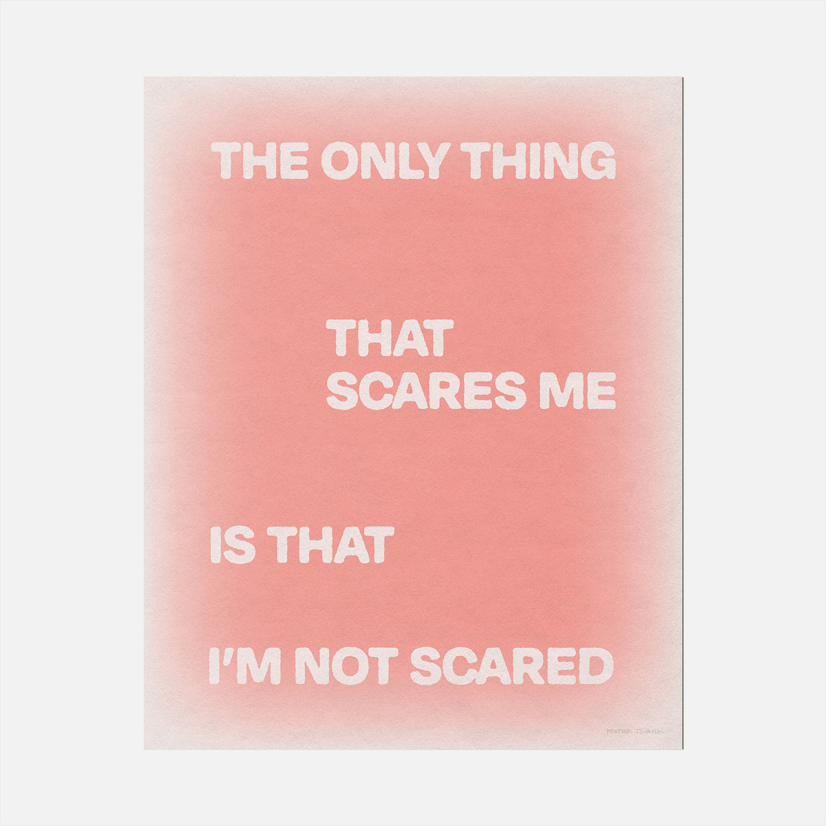 SCARED PRINT